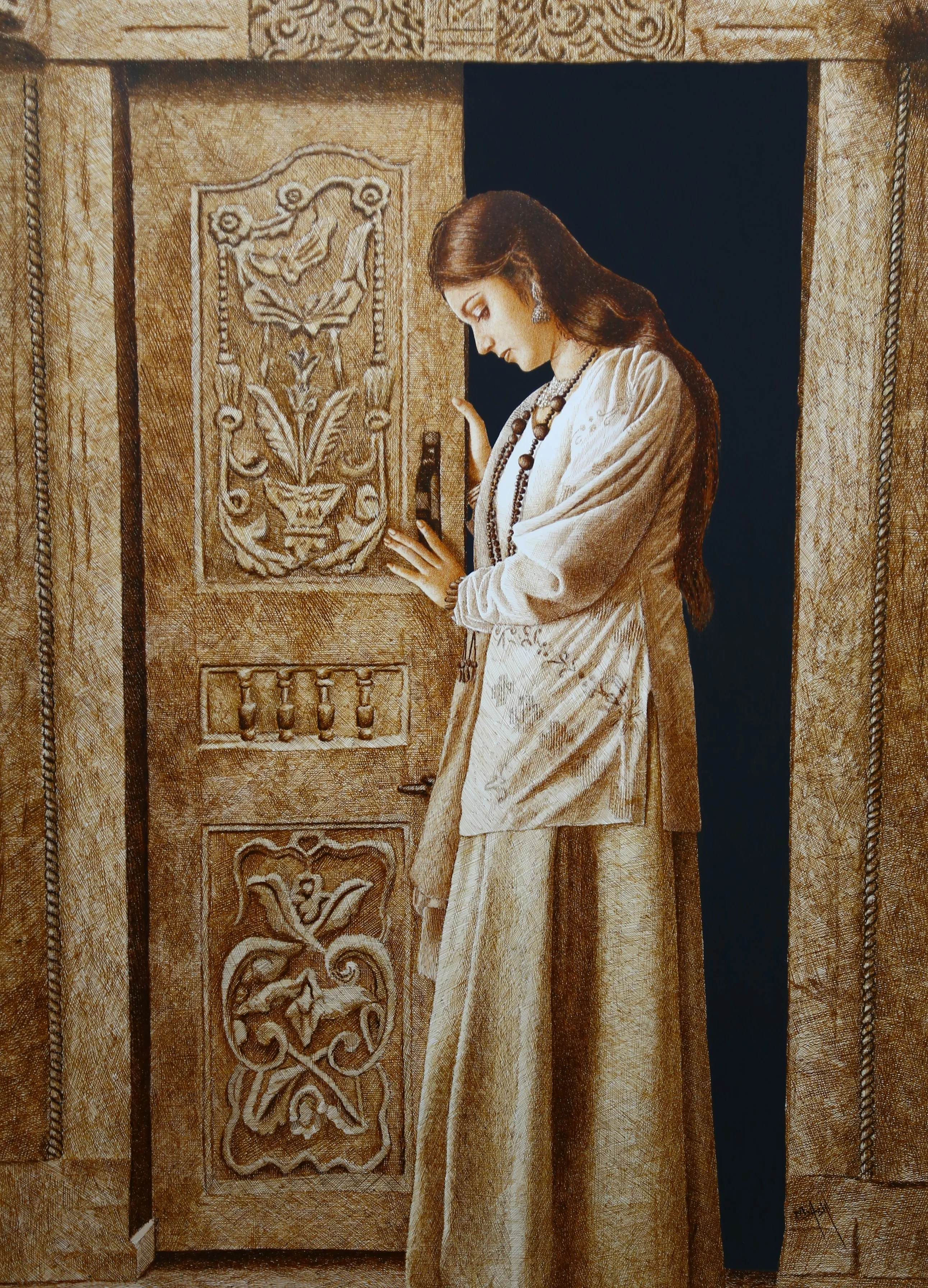 Master piece pen and ink artwork by Asif Ghayaz